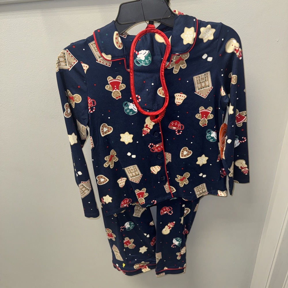 Girls Size 6/6x Long Sleeve Pajama Set Blue NWT
